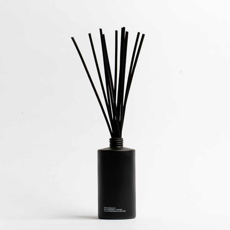No. 3 Teakwood + Leather Reed Diffuser – BASIK CANDLE CO