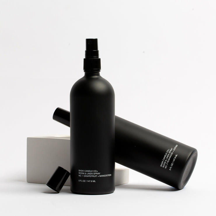 No. 3 Teakwood + Leather room & linen spray – BASIK CANDLE CO